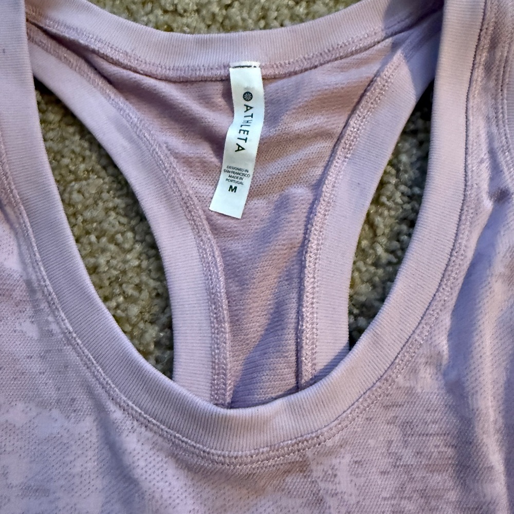 Athleta Light Pink Racerback Tank Top - Picture 3 of 4